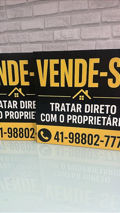 Placa de PVC com Impressão UV