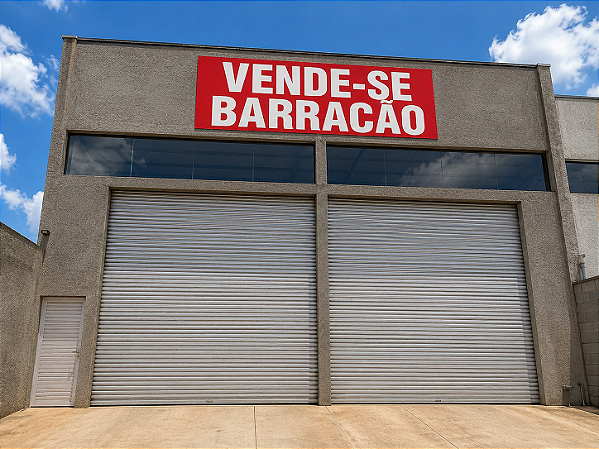 Placa vende-se Barracao