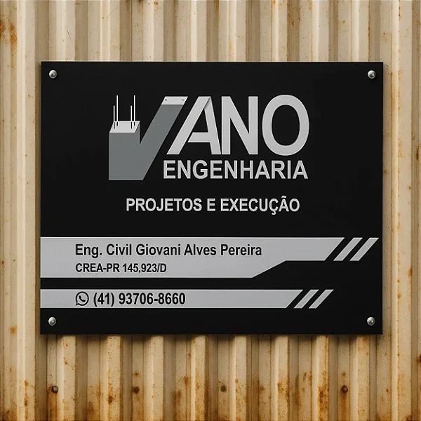 Placa para Obra