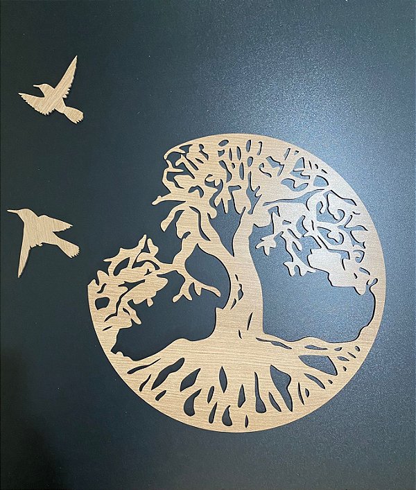 Mandala Árvore da Vida - Liberdade - Pássaros - MD79 - Queima de Estoque