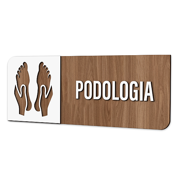 Placa de Sinalização Indicativa - Podologia