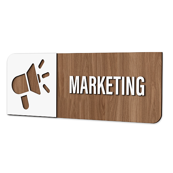 Placa de Sinalização Indicativa - Marketing