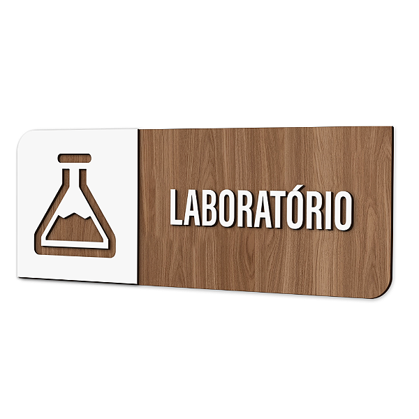 Placa de Sinalização Indicativa - Laboratório