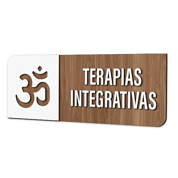 Placa de Sinalização Indicativa - Terapias Integrativas