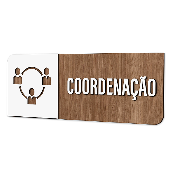 Placa de Sinalização Indicativa - Coordenação