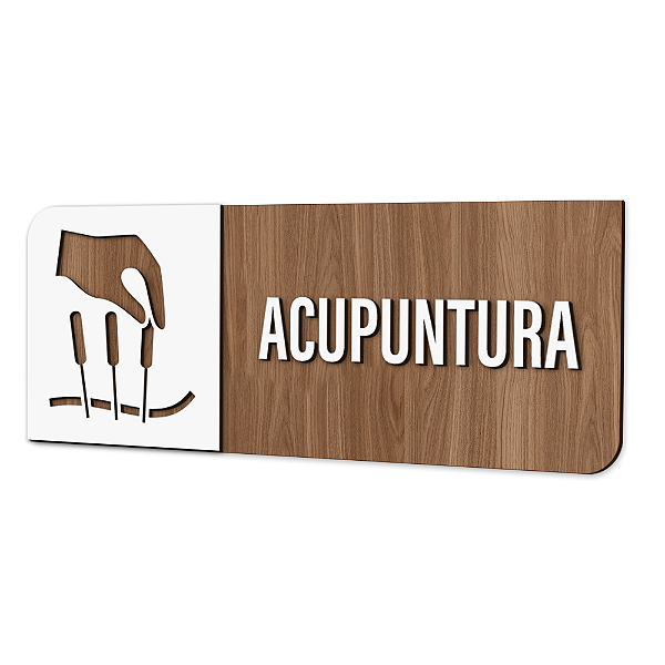 Placa de Sinalização Indicativa - Acupuntura