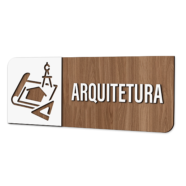 Placa de Sinalização Indicativa - Arquitetura