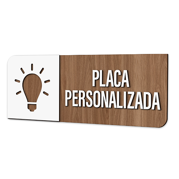 Placa de Sinalização Indicativa - Personalizada