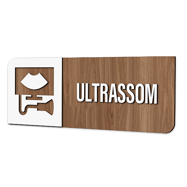 Placa de Sinalização Indicativa - Ultrassom