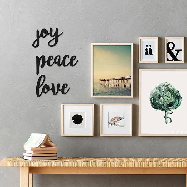 Frase - Joy/Peace/Love