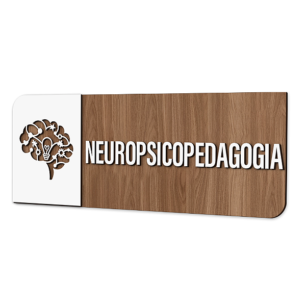 Placa de Sinalização Indicativa - Neuropsicopedagogia