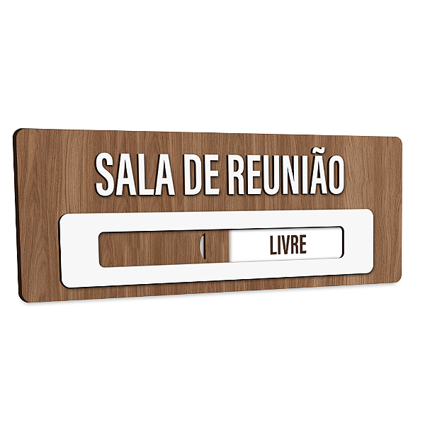 Placa de Sinalização Indicativa - Livre | Ocupado