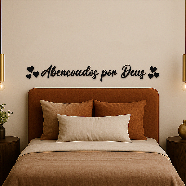 Frase - Abençoados por Deus