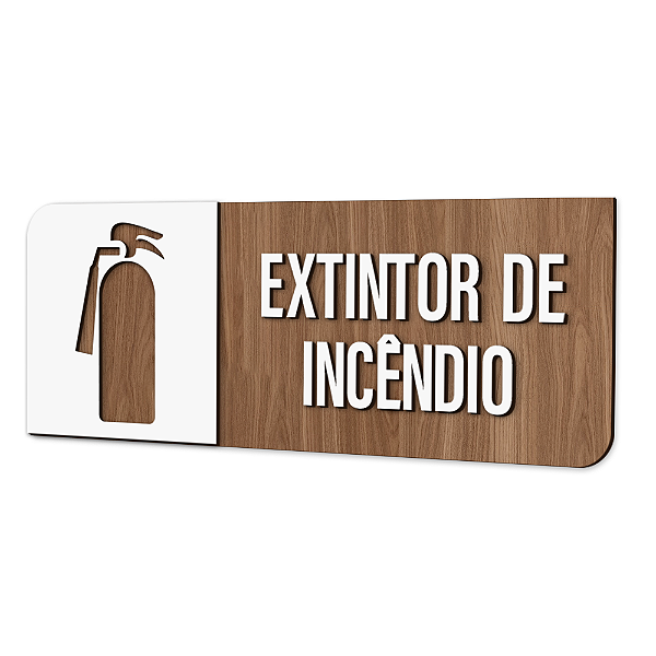 Placa de Sinalização Indicativa - Extintor de Incêndio