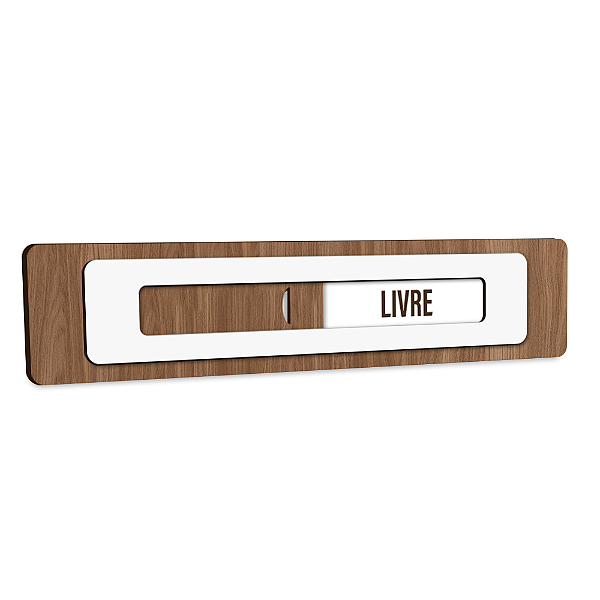 Placa de Sinalização Indicativa - Livre | Ocupado - Sem título