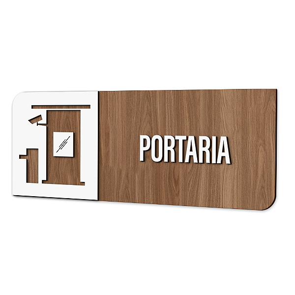 Placa de Sinalização Indicativa - Portaria