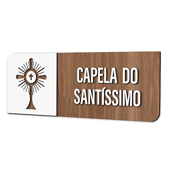 Placa de Sinalização Indicativa - Capela do Santíssimo