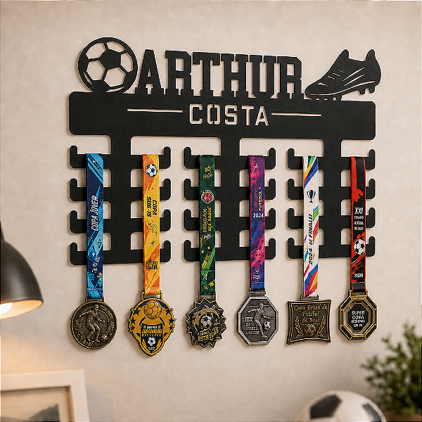 Porta Medalhas - Futebol - Personalizado