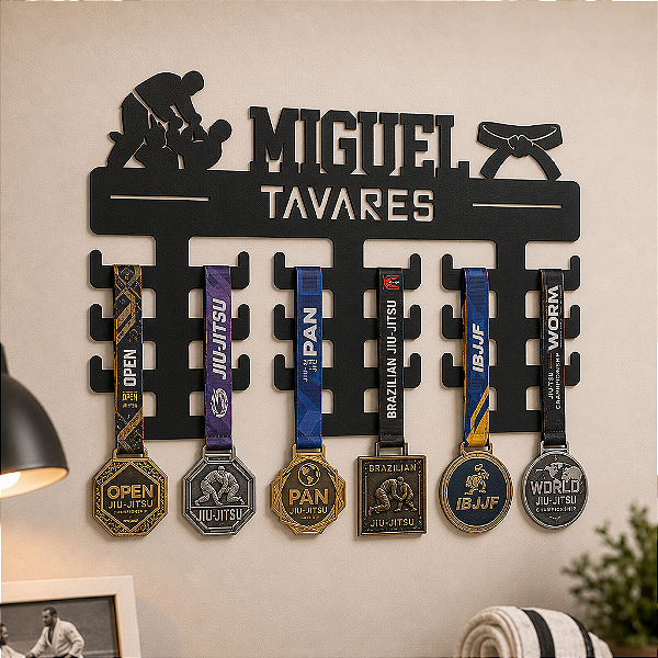 Porta Medalhas - Jiu-Jitsu - Personalizado