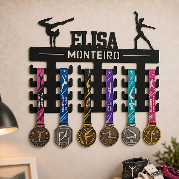 Porta Medalhas - Ginástica Artística - Personalizado