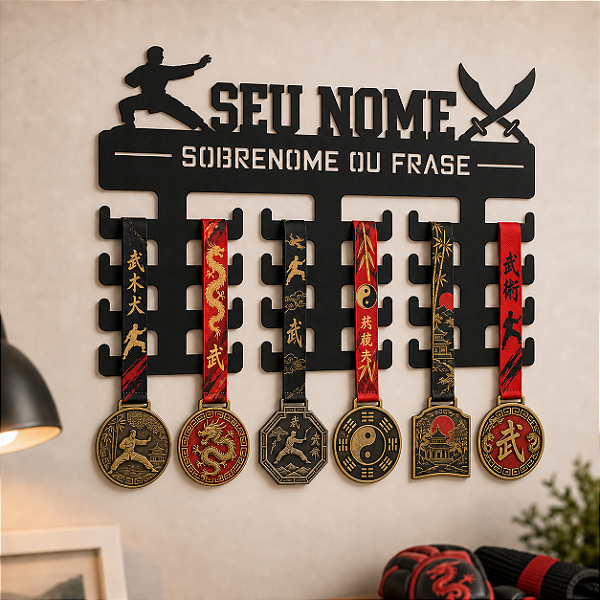 Porta Medalhas - Kung-Fu - Personalizado