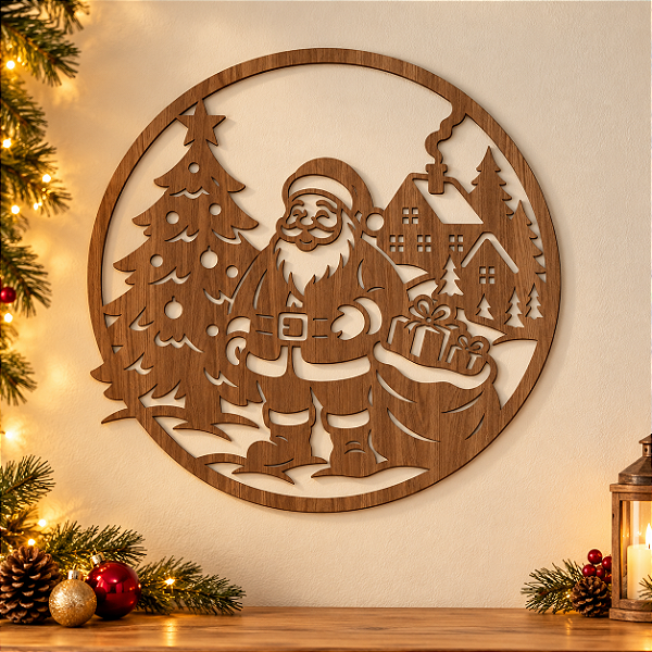 Mandala - Natal - Papai Noel