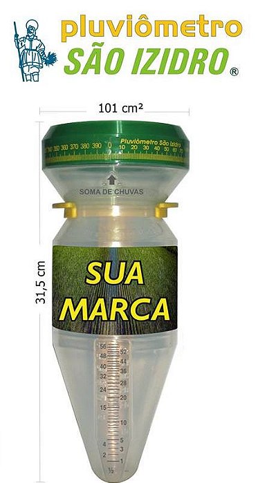 Pluviômetro São Izidro - Personalizado - ATACADO