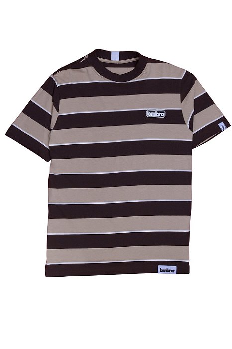 Camiseta Listrada Marrom