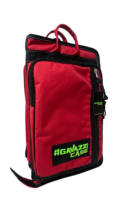 Bag de Baquetas Luxo Gavazzicase Vermelho em Nylon