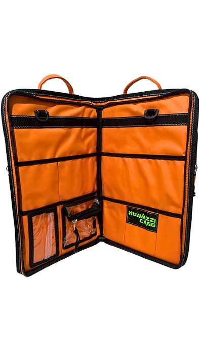 Bag Baquetas Gavazzicase Luxo Laranja Nylon