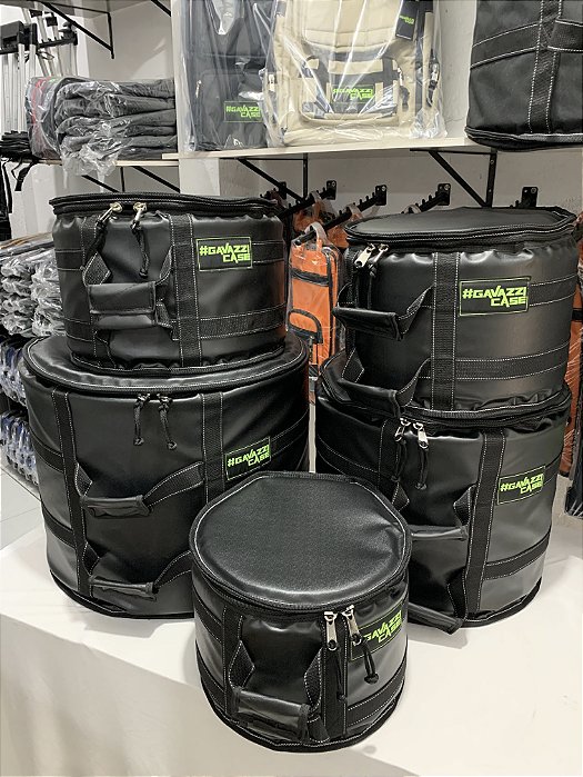 Kit Semi Case Em Couro 10, 12, 14cx, 16 e 22”