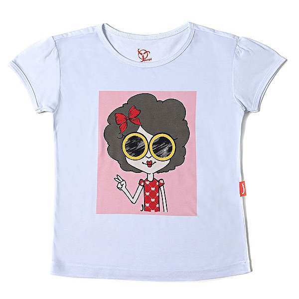 Blusa Infantil Jokenpô Boneca Óculos Feminina