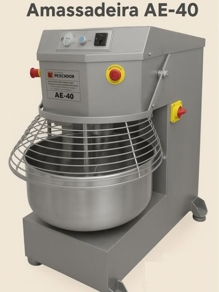 Amassadeira Espiral AE 40 Inox