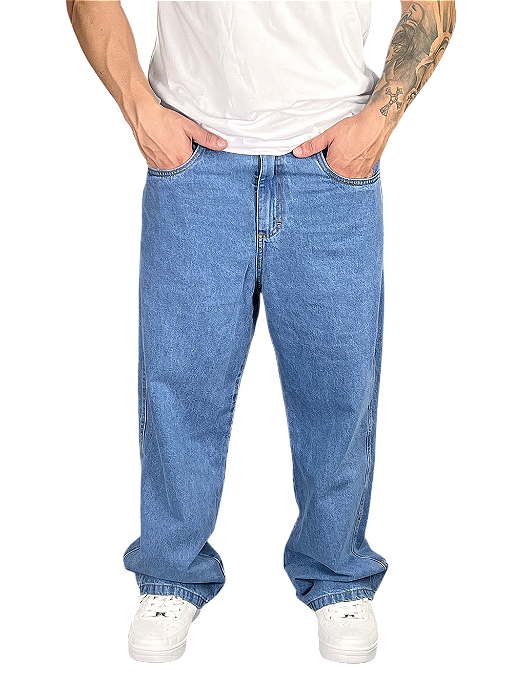 CALÇA JEANS BALÃO AZUL ESCURO