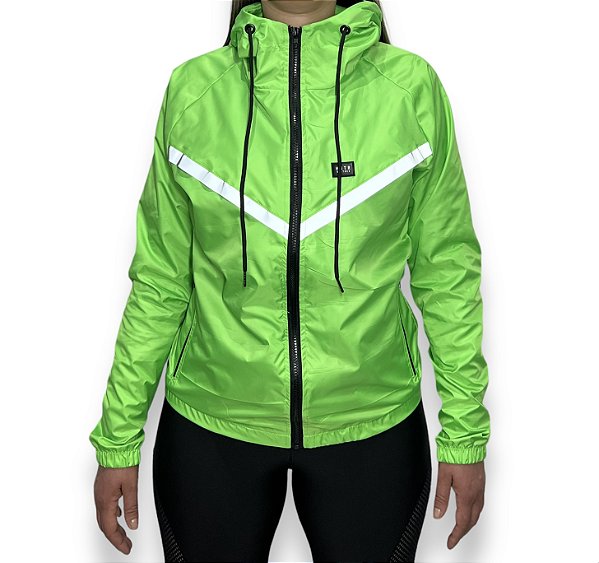 JAQUETA CICLISTA FEMININA VERDE