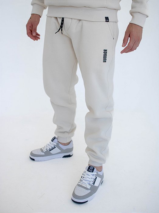 CALÇA DE MOLETOM OFF WHITE PREMIUM
