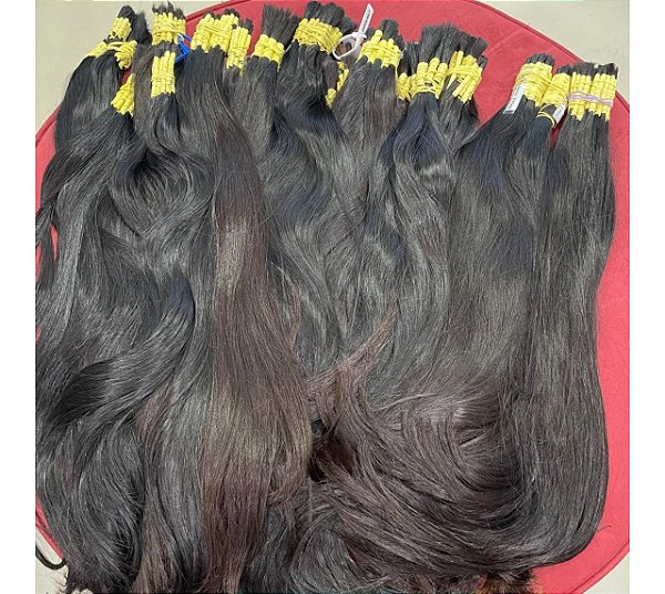 Cabelo Brasileiro Do Sul Castanho 60/65/70 cm - KG - Atacado