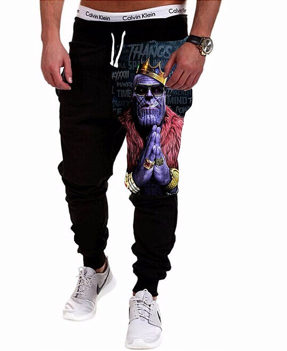 Calças | Calça de Moletom Masculina | Thanos Gangsta | Vagão 33 - Vagão 33