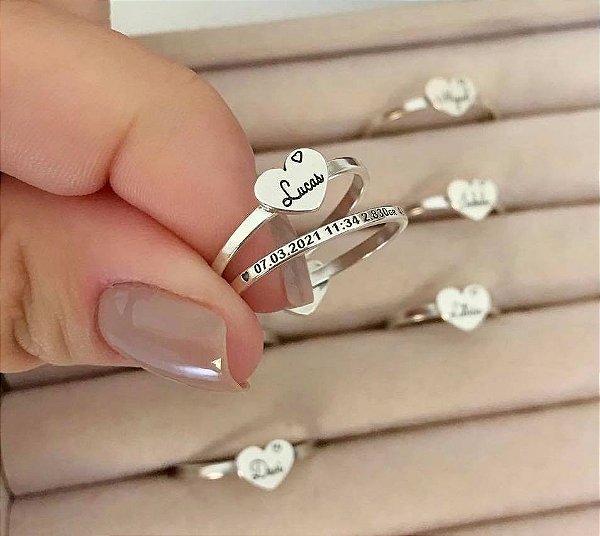 Anel topo e aro • Prata 925