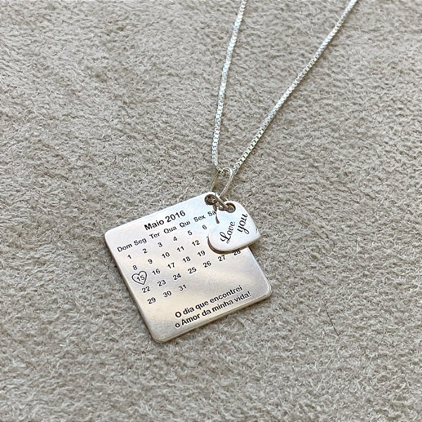 Calendário DATE  • Prata 925