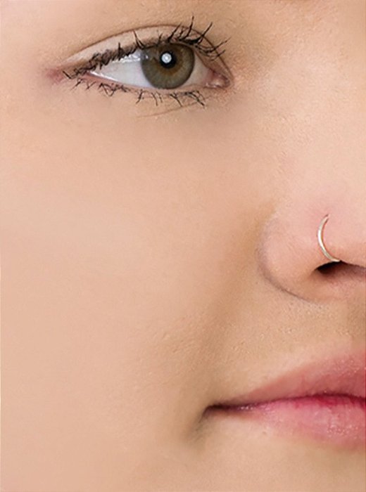 Piercing argolinha prata 925 nariz - Madame joias, piercing no nariz
