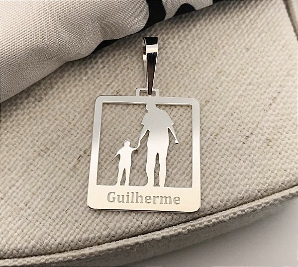 Pingente Pai e até 2 filhos • Prata 925