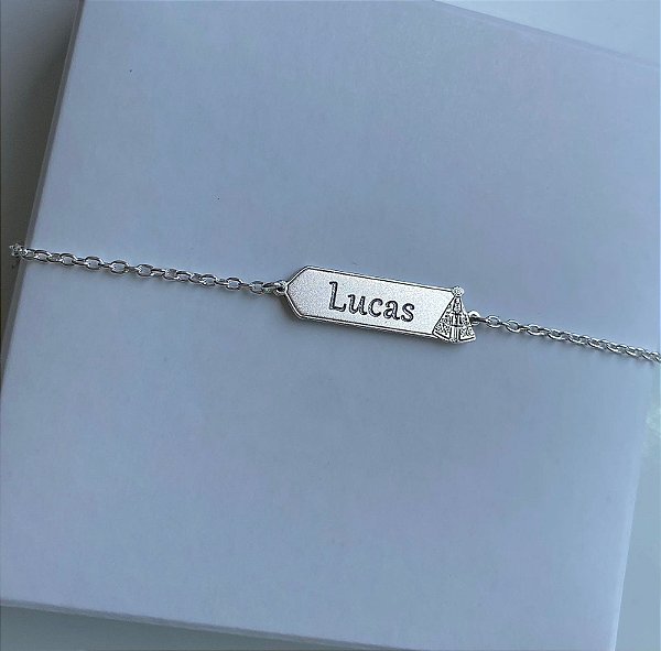 Pulseira infantil N Sra. Aparecida  • Prata 925