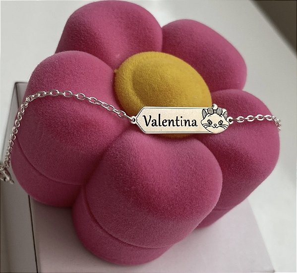 Pulseira infantil gatinha marie • Prata 925
