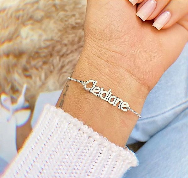 Pulseira nome l Prata 925
