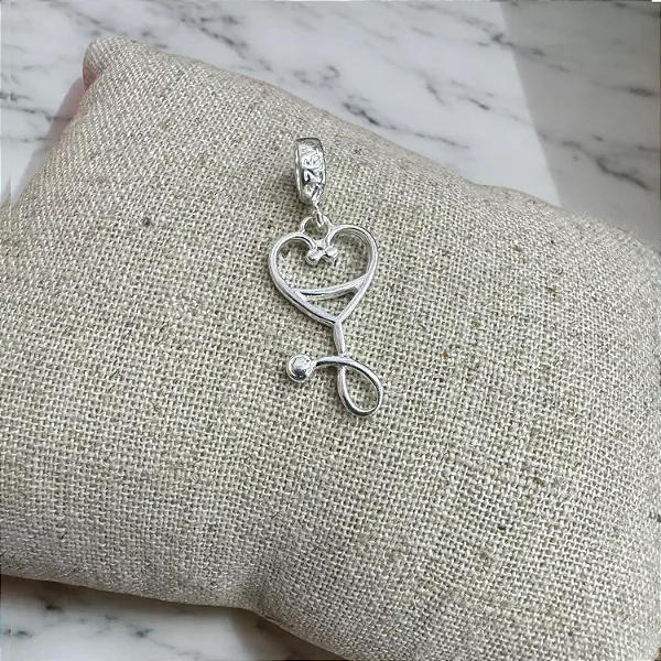 Berloque estetoscópio 🩺 • Prata 925