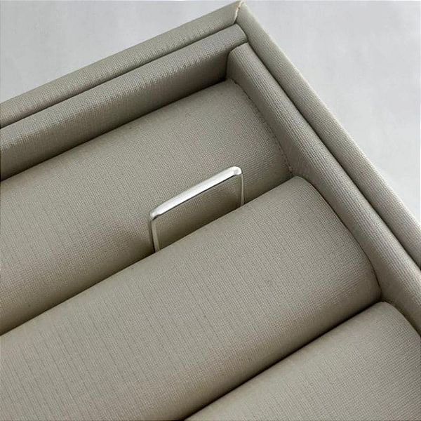 Anel quadrado Prata 925