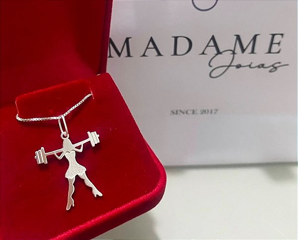 Colar mulher Fitness salto alto Prata 925