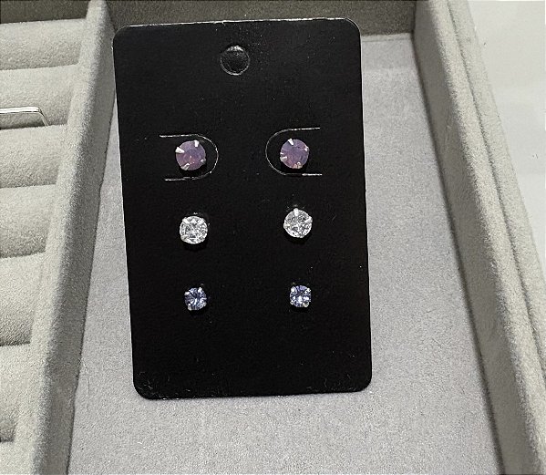 Trio lilás Prata 925