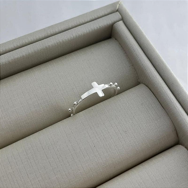 Anel terço Prata 925